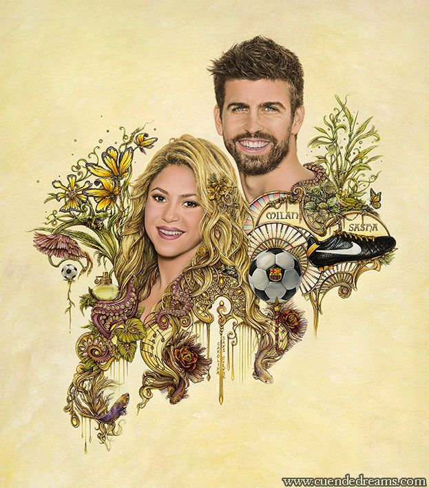 Retrat Shakira i Pique