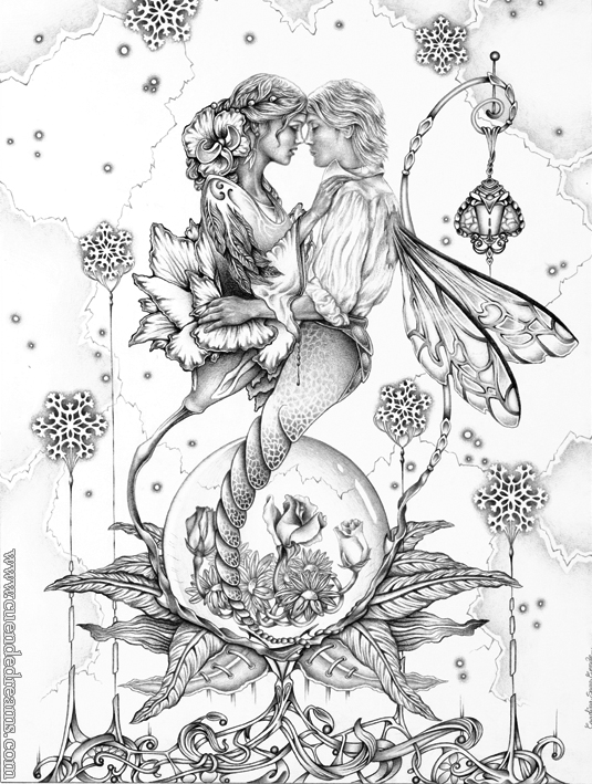 Romance entre flor e insecto